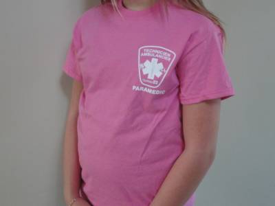 T-Shirt PARAMEDIC ROSE avec logo TAP QUÉBEC
